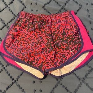 Nike Pixelated Pink and Black Athletic Shorts